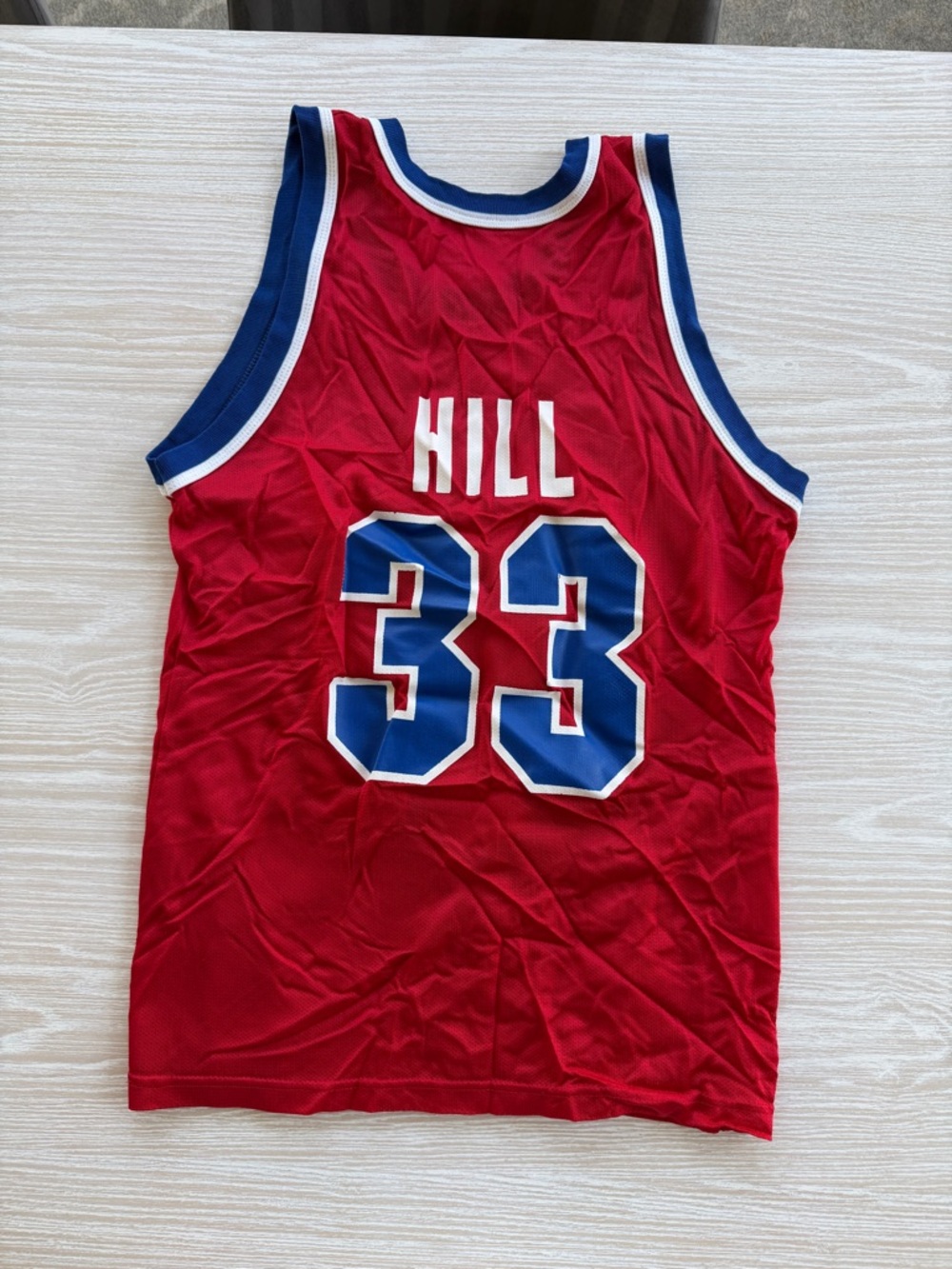 Throwback Champion Grant Hill Detroit Pistons Jersey